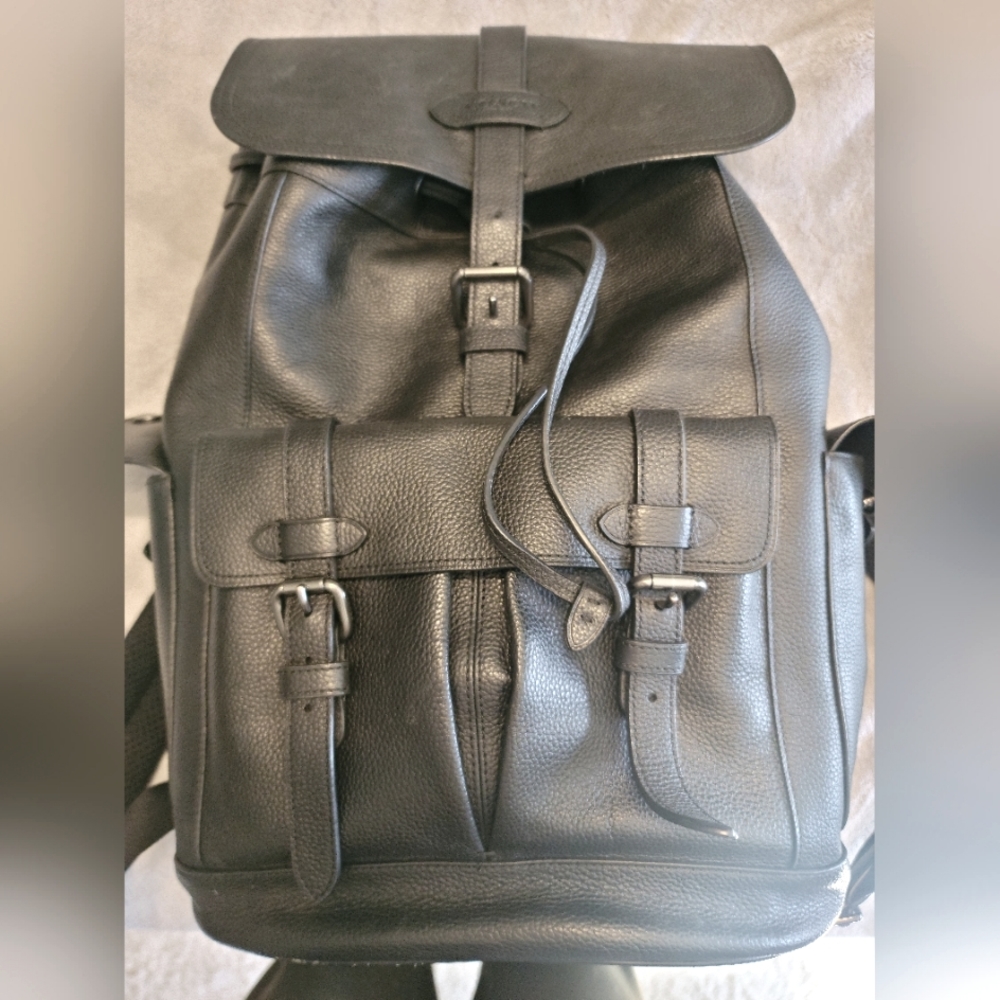 Coach Leather Backpack